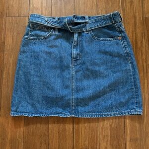 Madewell Blue Denim Mini Skirt